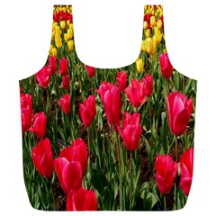 Yellow Pink Red Flowers Full Print Recycle Bag (xl) by artworkshop