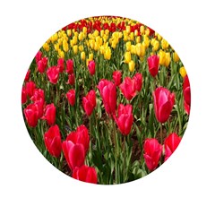 Yellow Pink Red Flowers Mini Round Pill Box (pack Of 3) by artworkshop