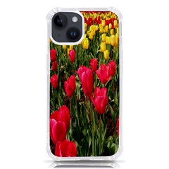 Yellow Pink Red Flowers Iphone 14 Tpu Uv Print Case by artworkshop