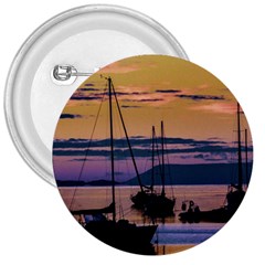 Twilight Over Ushuaia Port 3  Buttons by dflcprintsclothing