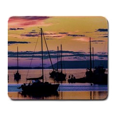 Twilight Over Ushuaia Port Large Mousepad by dflcprintsclothing