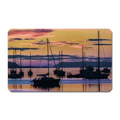 Twilight Over Ushuaia Port Magnet (rectangular) by dflcprintsclothing