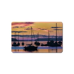 Twilight Over Ushuaia Port Magnet (name Card) by dflcprintsclothing