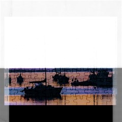 Twilight Over Ushuaia Port Rectangular Jigsaw Puzzl by dflcprintsclothing