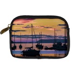 Twilight Over Ushuaia Port Digital Camera Leather Case Front