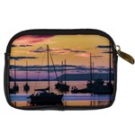 Twilight Over Ushuaia Port Digital Camera Leather Case Back