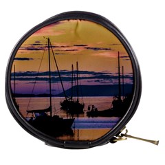 Twilight Over Ushuaia Port Mini Makeup Bag by dflcprintsclothing