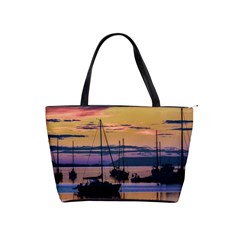 Twilight Over Ushuaia Port Classic Shoulder Handbag by dflcprintsclothing