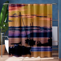 Twilight Over Ushuaia Port Shower Curtain 60  X 72  (medium)  by dflcprintsclothing