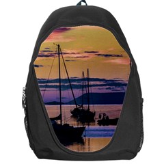 Twilight Over Ushuaia Port Backpack Bag by dflcprintsclothing