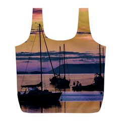 Twilight Over Ushuaia Port Full Print Recycle Bag (l) by dflcprintsclothing