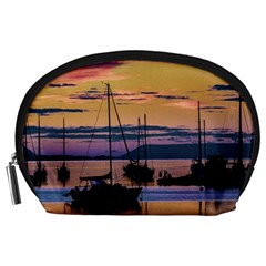 Twilight Over Ushuaia Port Accessory Pouch (large) by dflcprintsclothing