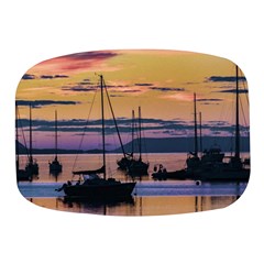 Twilight Over Ushuaia Port Mini Square Pill Box by dflcprintsclothing