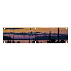 Twilight Over Ushuaia Port Banner And Sign 4  X 1  by dflcprintsclothing