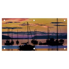 Twilight Over Ushuaia Port Banner And Sign 6  X 3  by dflcprintsclothing