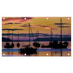 Twilight Over Ushuaia Port Banner And Sign 7  X 4  by dflcprintsclothing