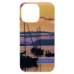 Twilight Over Ushuaia Port Iphone 14 Pro Max Black Uv Print Case by dflcprintsclothing