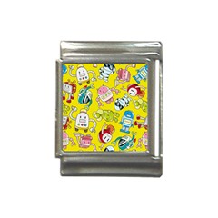 Robot Pattern Italian Charm (13mm) by Grandong