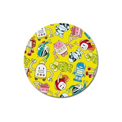 Robot Pattern Magnet 3  (round) by Grandong