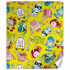 Robot Pattern Canvas 8  X 10  by Grandong