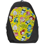 Robot Pattern Backpack Bag Front