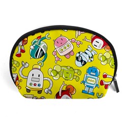 Robot Pattern Accessory Pouch (large) by Grandong