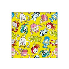 Robot Pattern Satin Bandana Scarf 22  X 22  by Grandong