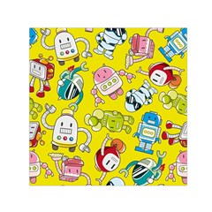 Robot Pattern Square Satin Scarf (30  X 30 ) by Grandong