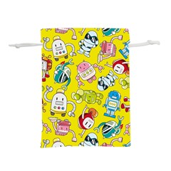 Robot Pattern Lightweight Drawstring Pouch (s) by Grandong