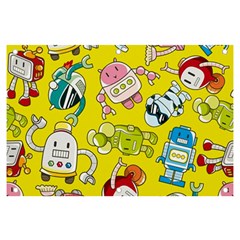 Robot Pattern Banner And Sign 6  X 4  by Grandong