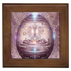 Cosmic Egg Sacred Geometry Art Framed Tile by Grandong