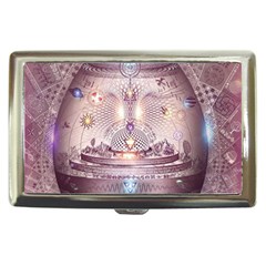 Cosmic Egg Sacred Geometry Art Cigarette Money Case by Grandong