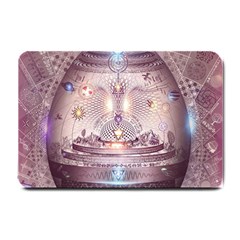 Cosmic Egg Sacred Geometry Art Small Doormat by Grandong