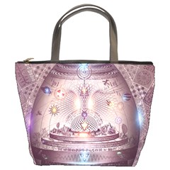 Cosmic Egg Sacred Geometry Art Bucket Bag by Grandong