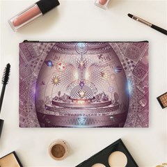 Cosmic Egg Sacred Geometry Art Cosmetic Bag (large) by Grandong