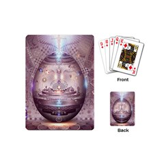 Cosmic Egg Sacred Geometry Art Playing Cards Single Design (mini) by Grandong