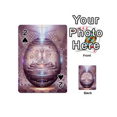 Cosmic Egg Sacred Geometry Art Playing Cards 54 Designs (mini) by Grandong