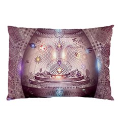 Cosmic Egg Sacred Geometry Art Pillow Case (two Sides) by Grandong