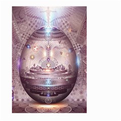 Cosmic Egg Sacred Geometry Art Large Garden Flag (two Sides) by Grandong