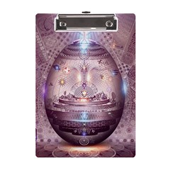 Cosmic Egg Sacred Geometry Art A5 Acrylic Clipboard by Grandong