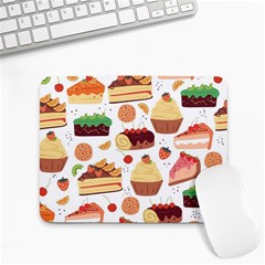 Dessert And Cake For Food Pattern Small Mousepad by Grandong