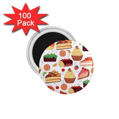 Dessert And Cake For Food Pattern 1 75  Magnets (100 Pack)  by Grandong