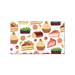 Dessert And Cake For Food Pattern Sticker Rectangular (10 Pack) by Grandong