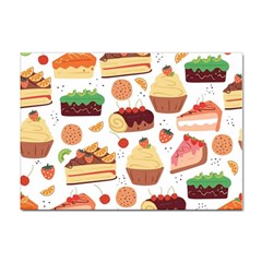 Dessert And Cake For Food Pattern Sticker A4 (100 Pack) by Grandong