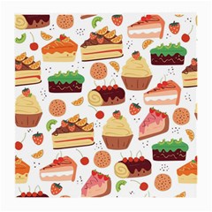 Dessert And Cake For Food Pattern Medium Glasses Cloth (2 Sides)