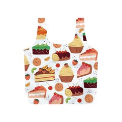 Dessert And Cake For Food Pattern Full Print Recycle Bag (s) by Grandong