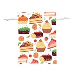 Dessert And Cake For Food Pattern Lightweight Drawstring Pouch (S) Front