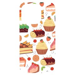 Dessert And Cake For Food Pattern Iphone 14 Pro Black Uv Print Case by Grandong