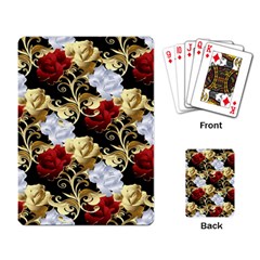 Roses Seamless Pattern Playing Cards Single Design (rectangle)