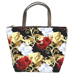 Roses Seamless Pattern Bucket Bag by Grandong